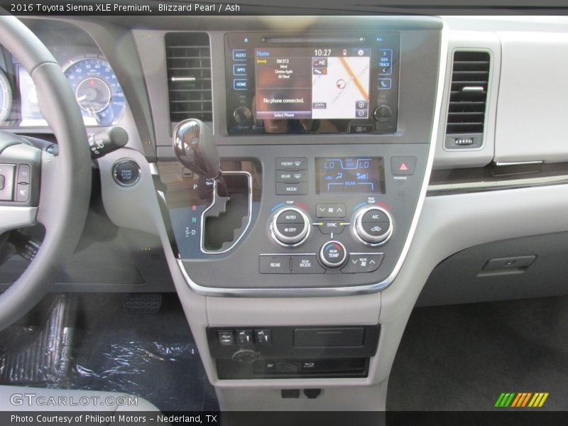 Blizzard Pearl / Ash 2016 Toyota Sienna XLE Premium