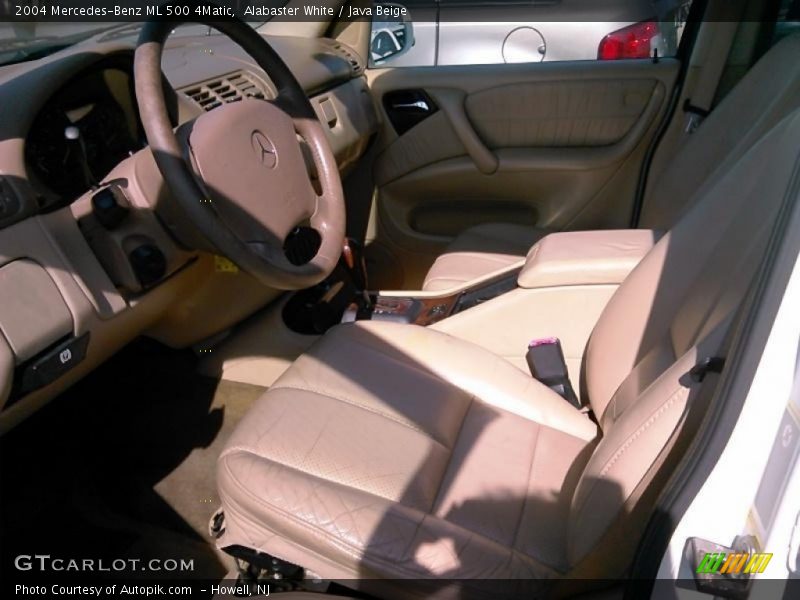 Alabaster White / Java Beige 2004 Mercedes-Benz ML 500 4Matic