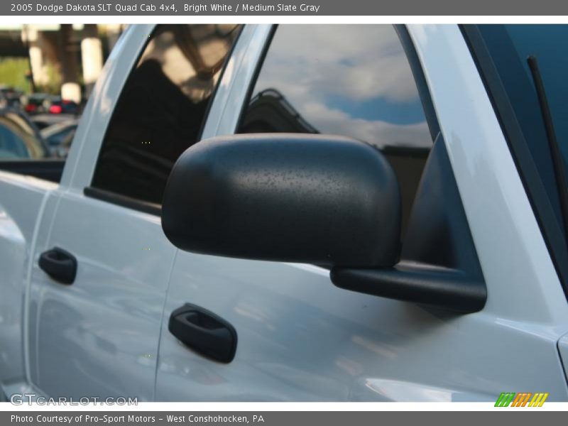 Bright White / Medium Slate Gray 2005 Dodge Dakota SLT Quad Cab 4x4