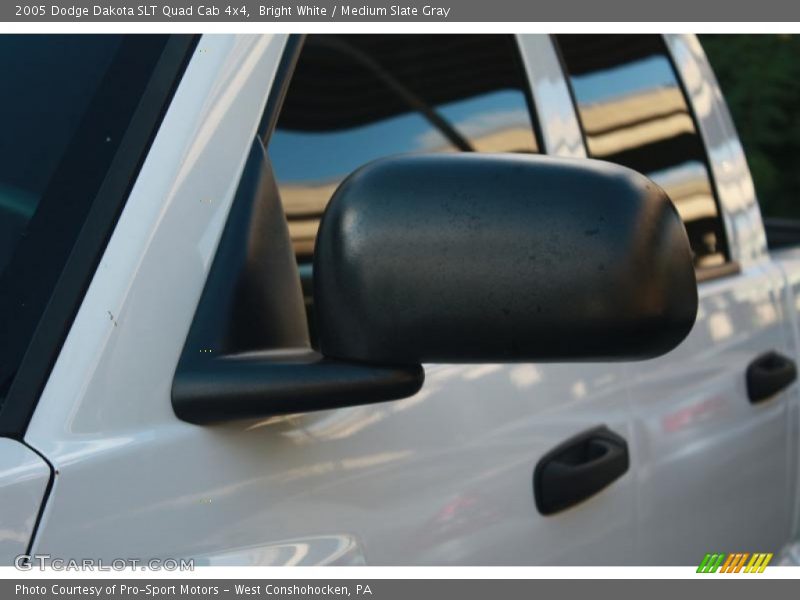 Bright White / Medium Slate Gray 2005 Dodge Dakota SLT Quad Cab 4x4