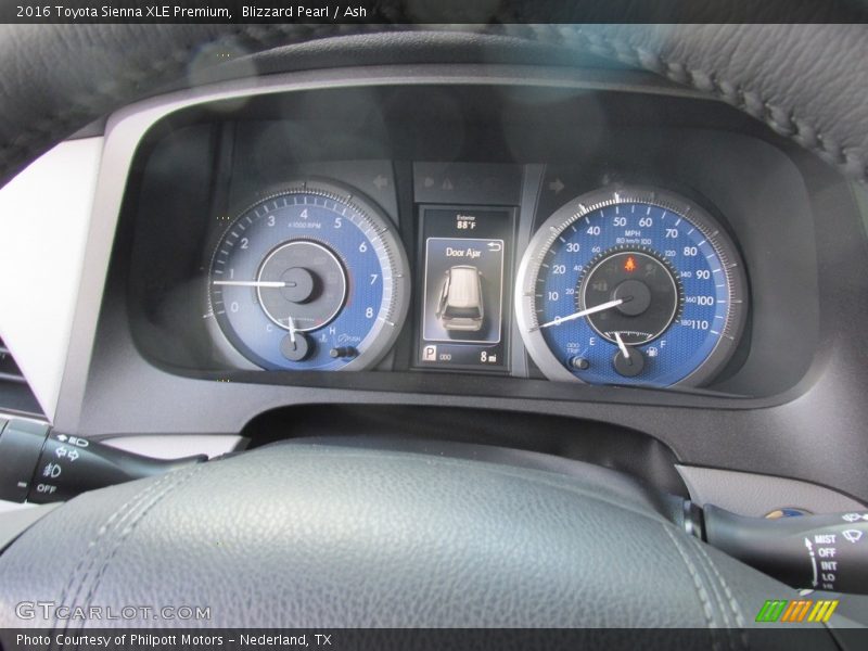 Blizzard Pearl / Ash 2016 Toyota Sienna XLE Premium