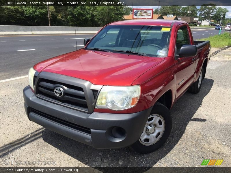 Impulse Red Pearl / Graphite Gray 2006 Toyota Tacoma Regular Cab