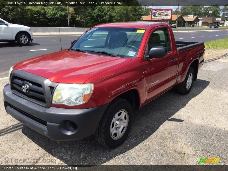 Impulse Red Pearl / Graphite Gray 2006 Toyota Tacoma Regular Cab