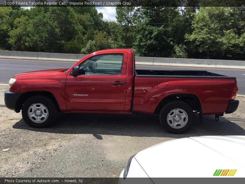 Impulse Red Pearl / Graphite Gray 2006 Toyota Tacoma Regular Cab