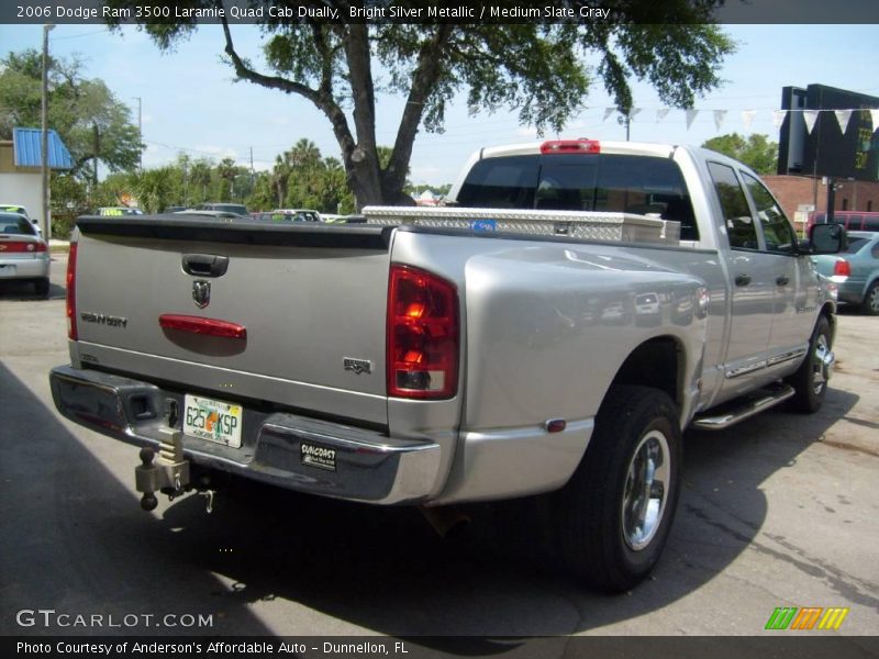 Bright Silver Metallic / Medium Slate Gray 2006 Dodge Ram 3500 Laramie Quad Cab Dually