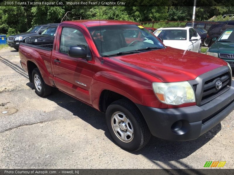 Impulse Red Pearl / Graphite Gray 2006 Toyota Tacoma Regular Cab