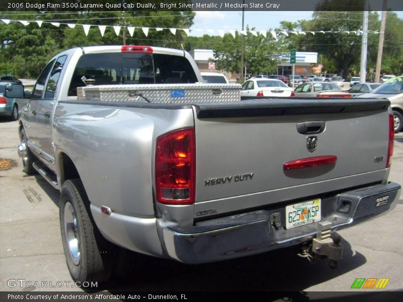Bright Silver Metallic / Medium Slate Gray 2006 Dodge Ram 3500 Laramie Quad Cab Dually