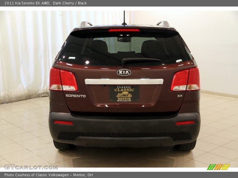 Dark Cherry / Black 2011 Kia Sorento EX AWD