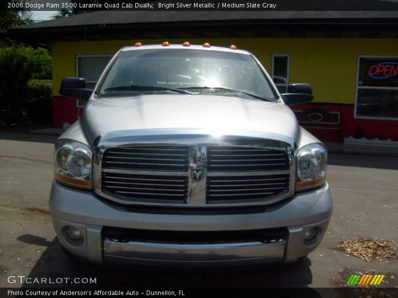 Bright Silver Metallic / Medium Slate Gray 2006 Dodge Ram 3500 Laramie Quad Cab Dually