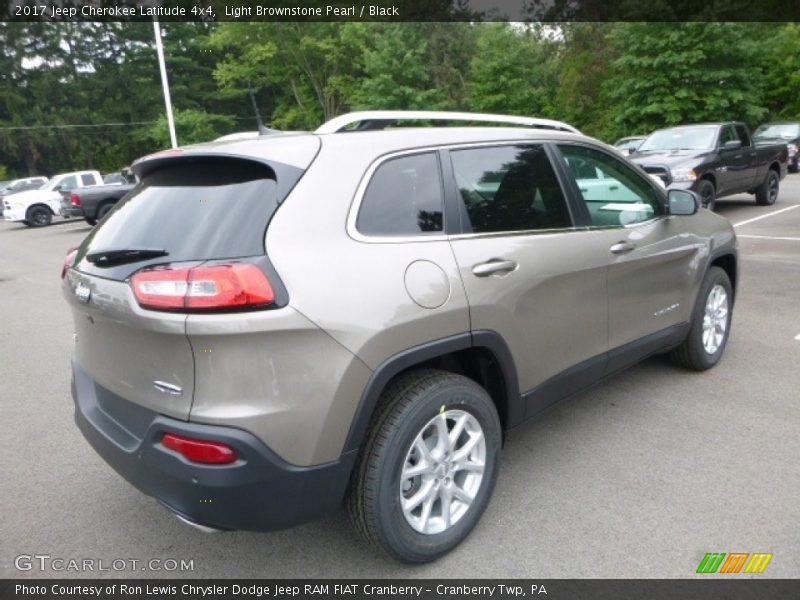 Light Brownstone Pearl / Black 2017 Jeep Cherokee Latitude 4x4