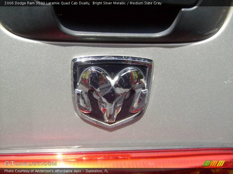 Bright Silver Metallic / Medium Slate Gray 2006 Dodge Ram 3500 Laramie Quad Cab Dually