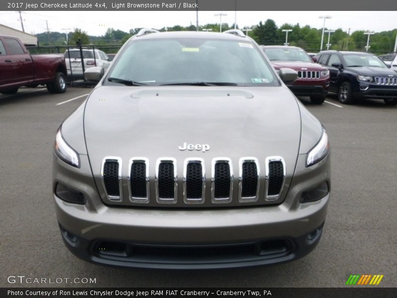 Light Brownstone Pearl / Black 2017 Jeep Cherokee Latitude 4x4