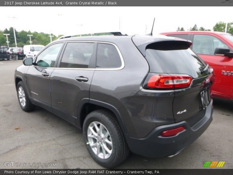 Granite Crystal Metallic / Black 2017 Jeep Cherokee Latitude 4x4