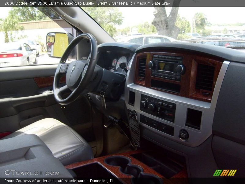 Bright Silver Metallic / Medium Slate Gray 2006 Dodge Ram 3500 Laramie Quad Cab Dually