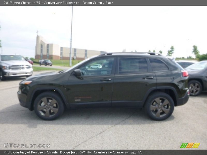 Recon Green / Black 2017 Jeep Cherokee 75th Anniversary Edition 4x4
