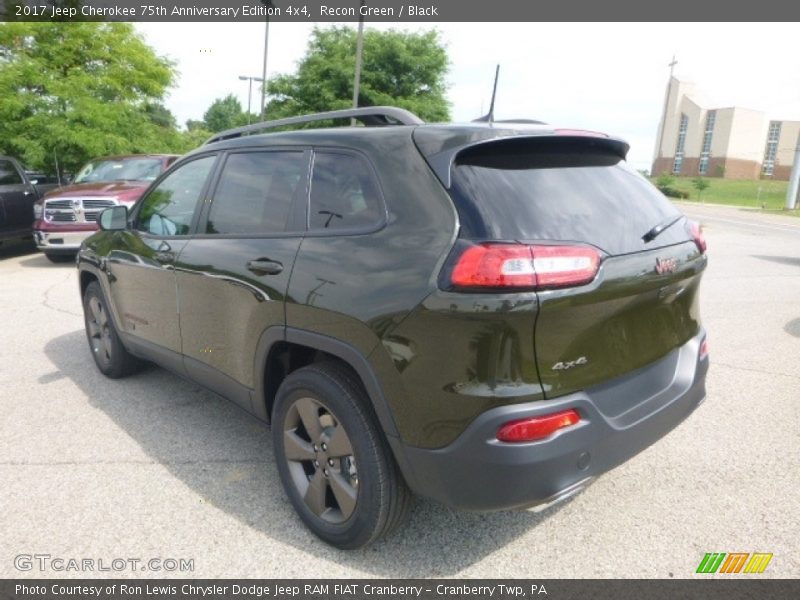 Recon Green / Black 2017 Jeep Cherokee 75th Anniversary Edition 4x4