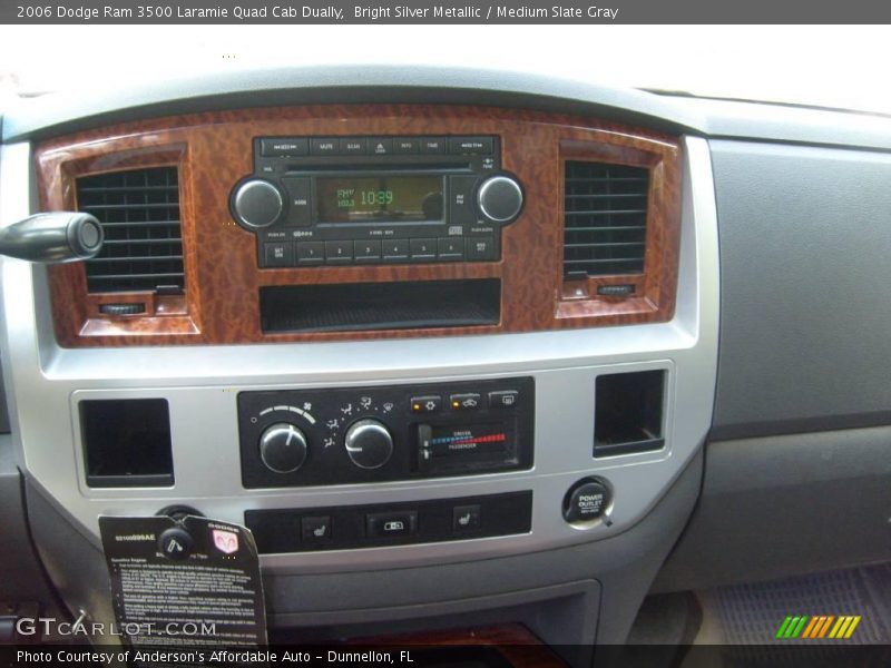 Bright Silver Metallic / Medium Slate Gray 2006 Dodge Ram 3500 Laramie Quad Cab Dually