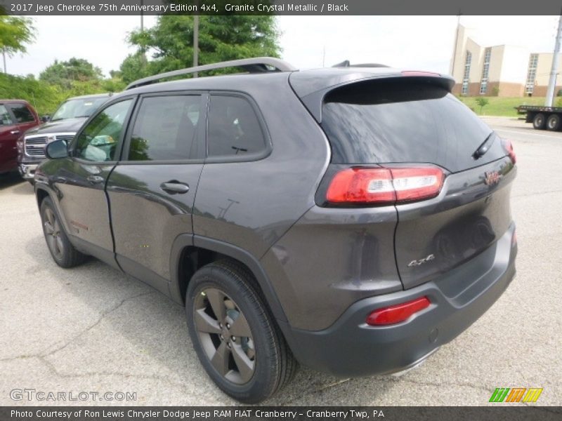 Granite Crystal Metallic / Black 2017 Jeep Cherokee 75th Anniversary Edition 4x4