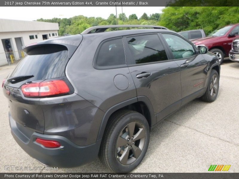 Granite Crystal Metallic / Black 2017 Jeep Cherokee 75th Anniversary Edition 4x4