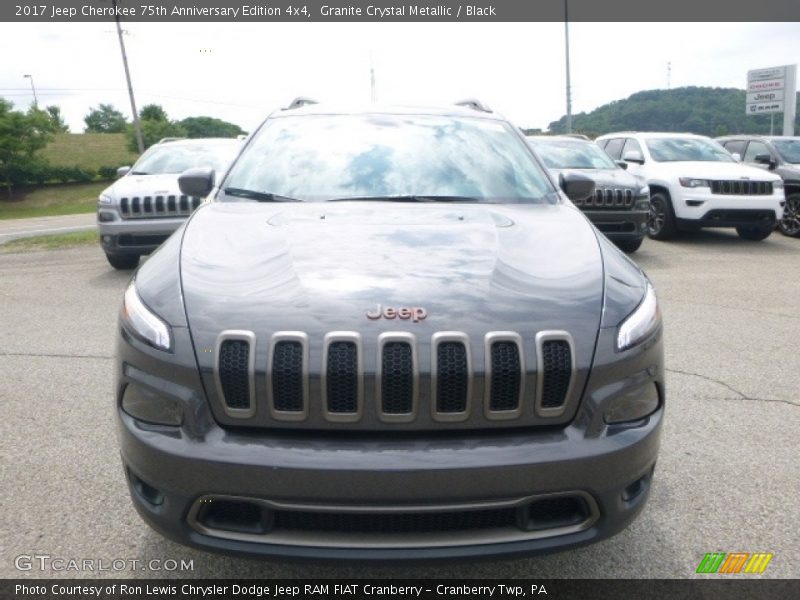 Granite Crystal Metallic / Black 2017 Jeep Cherokee 75th Anniversary Edition 4x4