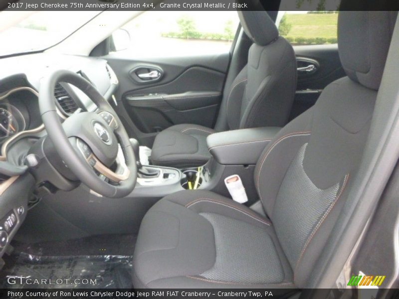 Front Seat of 2017 Cherokee 75th Anniversary Edition 4x4