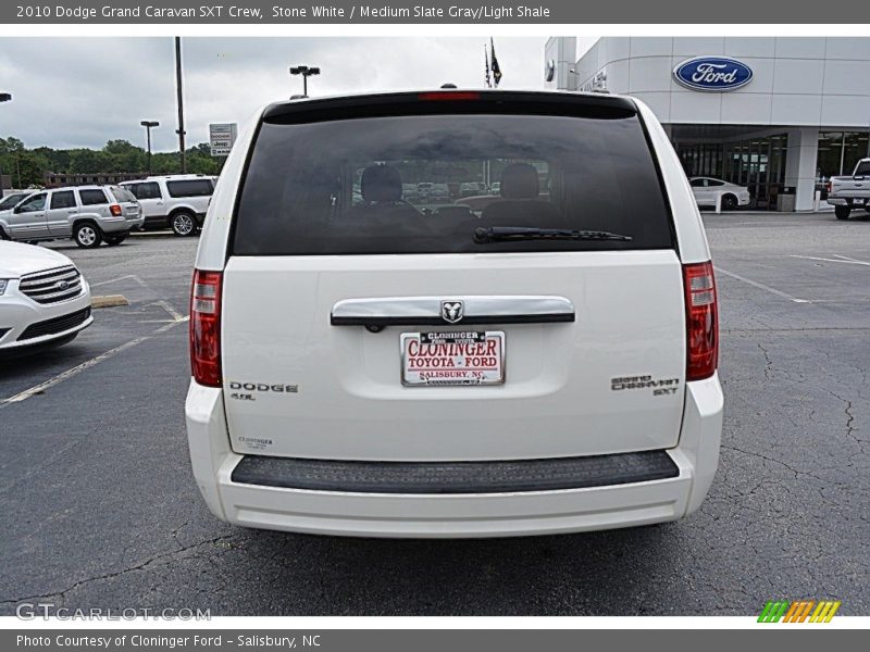 Stone White / Medium Slate Gray/Light Shale 2010 Dodge Grand Caravan SXT Crew