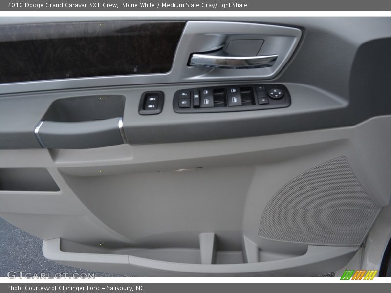 Stone White / Medium Slate Gray/Light Shale 2010 Dodge Grand Caravan SXT Crew