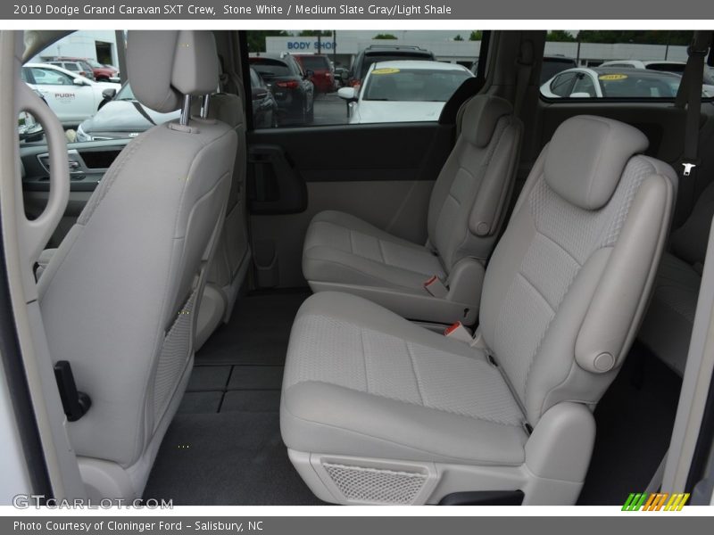 Stone White / Medium Slate Gray/Light Shale 2010 Dodge Grand Caravan SXT Crew