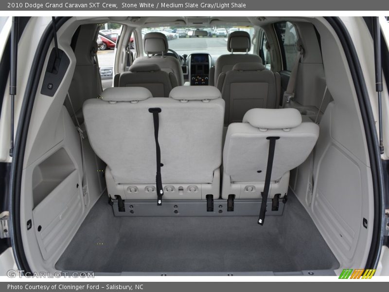 Stone White / Medium Slate Gray/Light Shale 2010 Dodge Grand Caravan SXT Crew