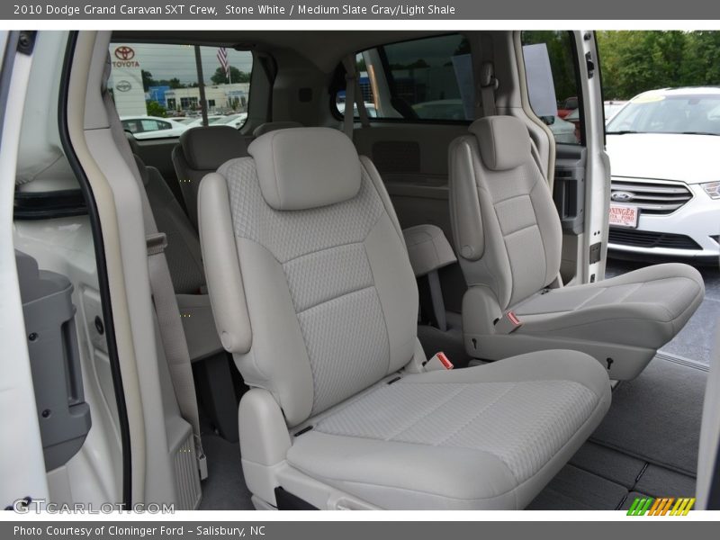 Stone White / Medium Slate Gray/Light Shale 2010 Dodge Grand Caravan SXT Crew