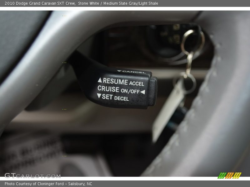 Stone White / Medium Slate Gray/Light Shale 2010 Dodge Grand Caravan SXT Crew