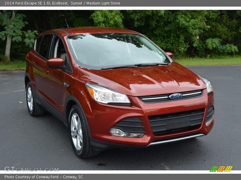 Sunset / Medium Light Stone 2014 Ford Escape SE 1.6L EcoBoost