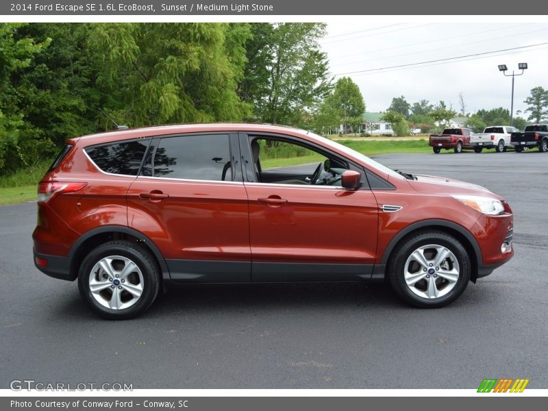 Sunset / Medium Light Stone 2014 Ford Escape SE 1.6L EcoBoost