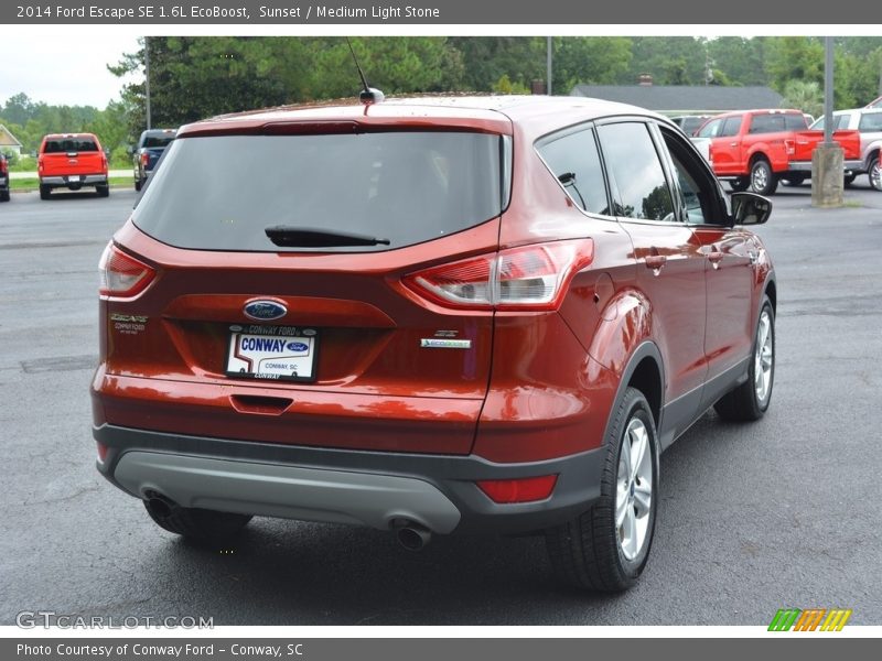 Sunset / Medium Light Stone 2014 Ford Escape SE 1.6L EcoBoost