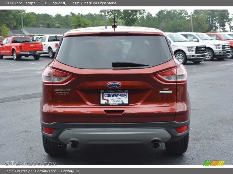 Sunset / Medium Light Stone 2014 Ford Escape SE 1.6L EcoBoost