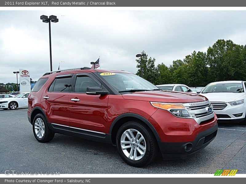 Red Candy Metallic / Charcoal Black 2011 Ford Explorer XLT