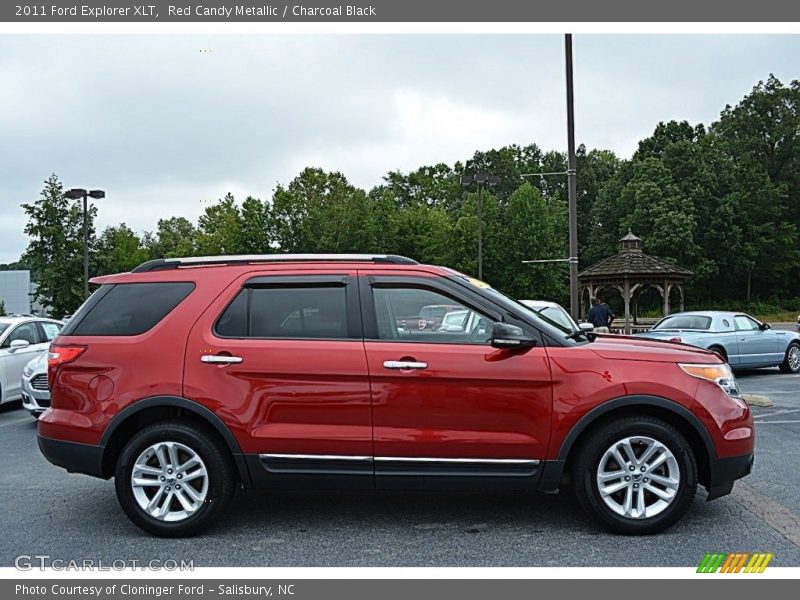 Red Candy Metallic / Charcoal Black 2011 Ford Explorer XLT