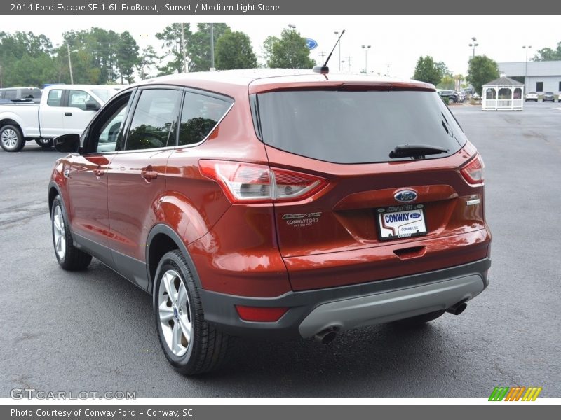 Sunset / Medium Light Stone 2014 Ford Escape SE 1.6L EcoBoost