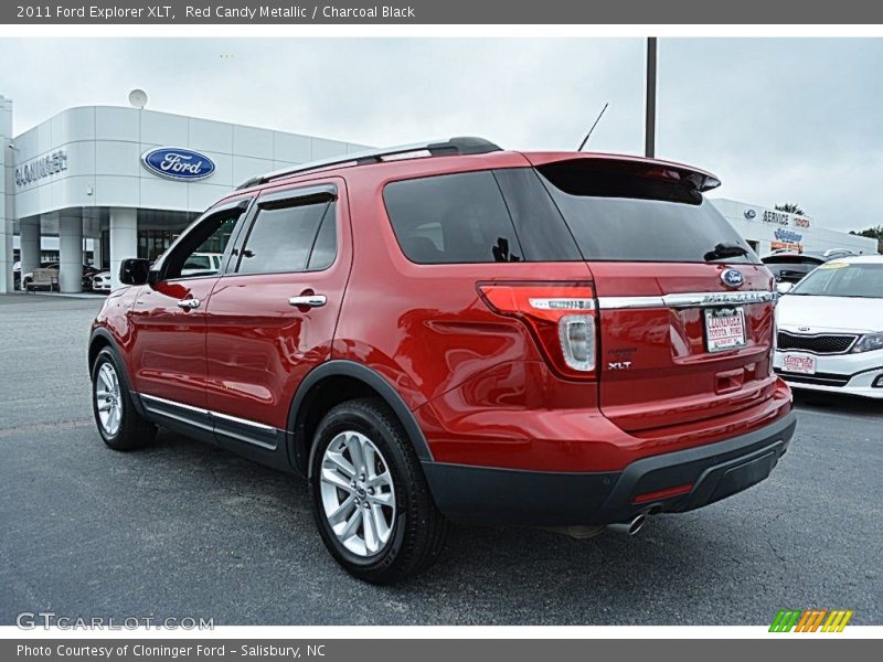 Red Candy Metallic / Charcoal Black 2011 Ford Explorer XLT