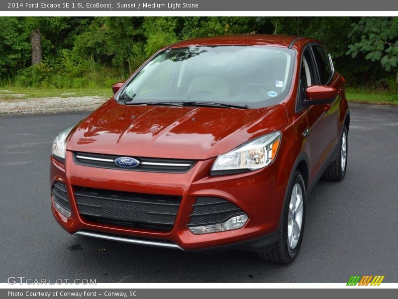 Sunset / Medium Light Stone 2014 Ford Escape SE 1.6L EcoBoost