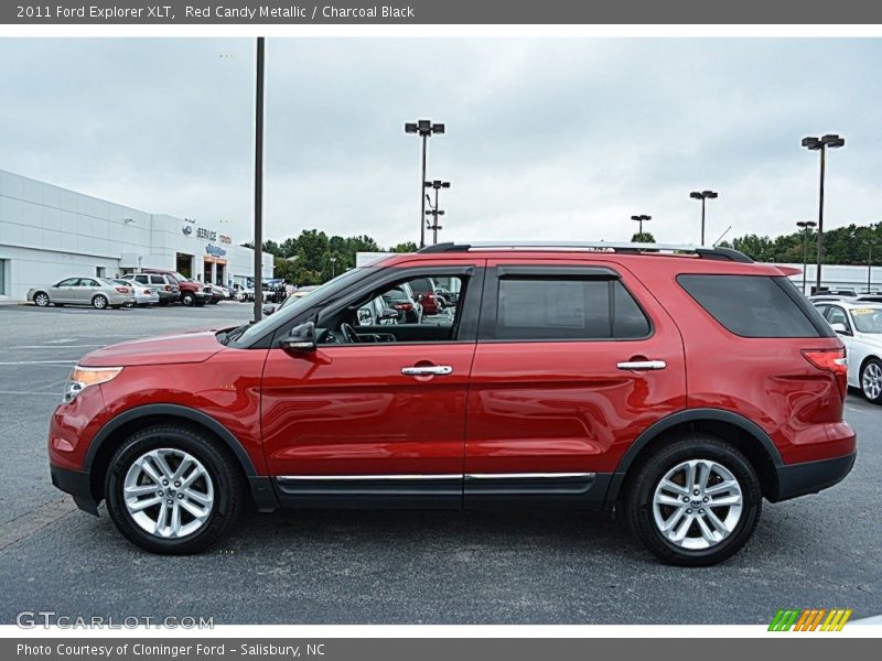 Red Candy Metallic / Charcoal Black 2011 Ford Explorer XLT