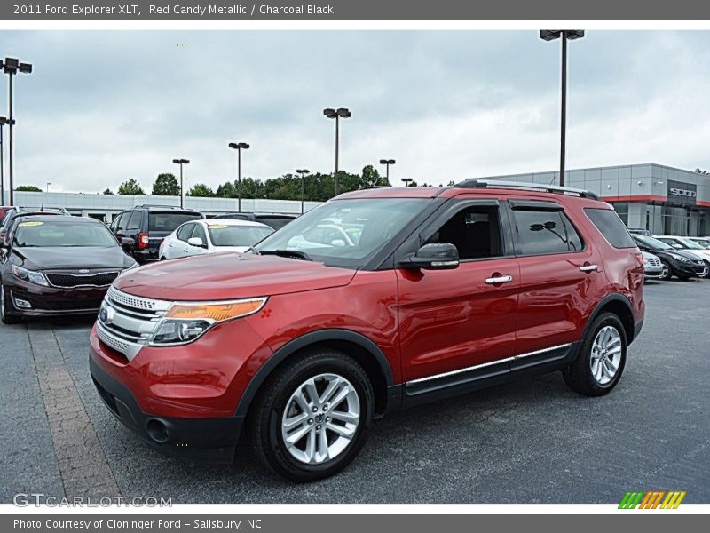 Red Candy Metallic / Charcoal Black 2011 Ford Explorer XLT