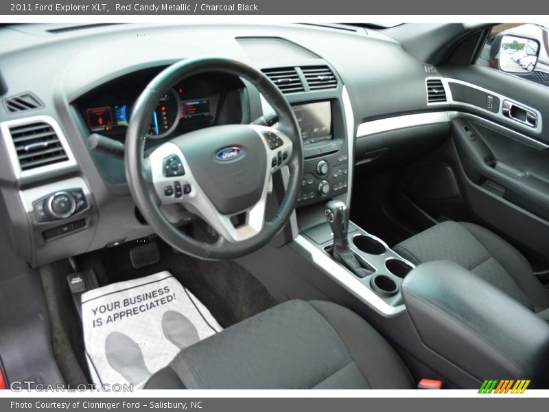 Red Candy Metallic / Charcoal Black 2011 Ford Explorer XLT