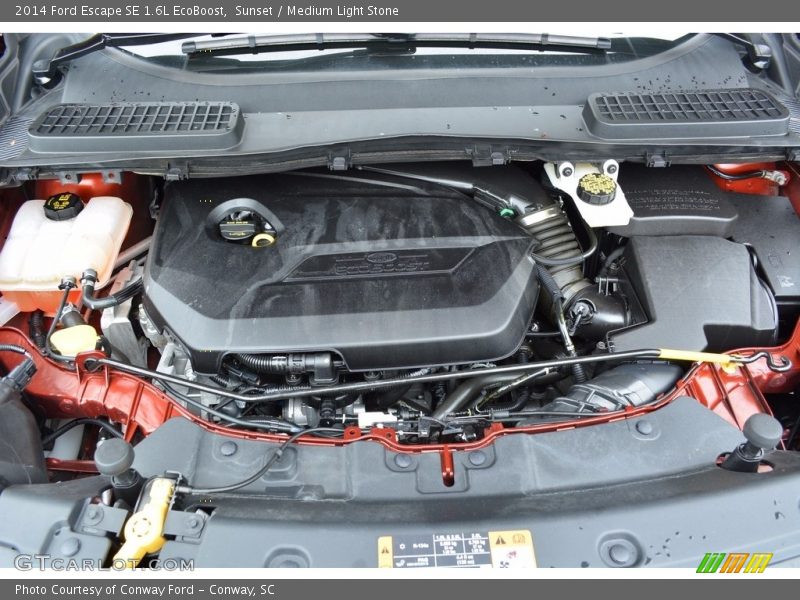 Sunset / Medium Light Stone 2014 Ford Escape SE 1.6L EcoBoost