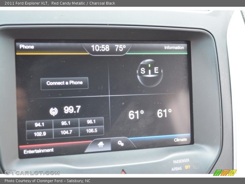 Red Candy Metallic / Charcoal Black 2011 Ford Explorer XLT