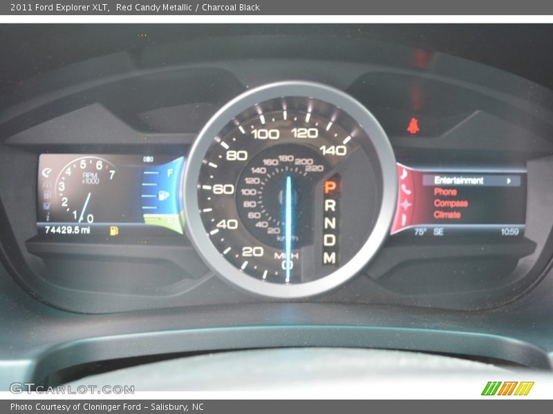 Red Candy Metallic / Charcoal Black 2011 Ford Explorer XLT
