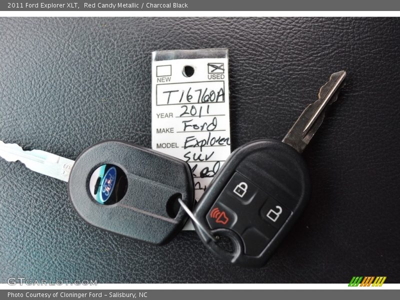 Red Candy Metallic / Charcoal Black 2011 Ford Explorer XLT