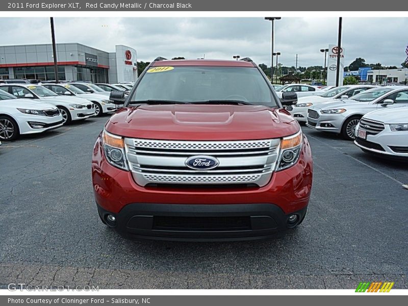 Red Candy Metallic / Charcoal Black 2011 Ford Explorer XLT