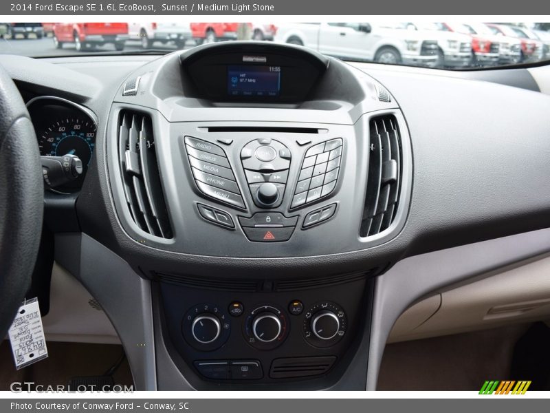 Sunset / Medium Light Stone 2014 Ford Escape SE 1.6L EcoBoost