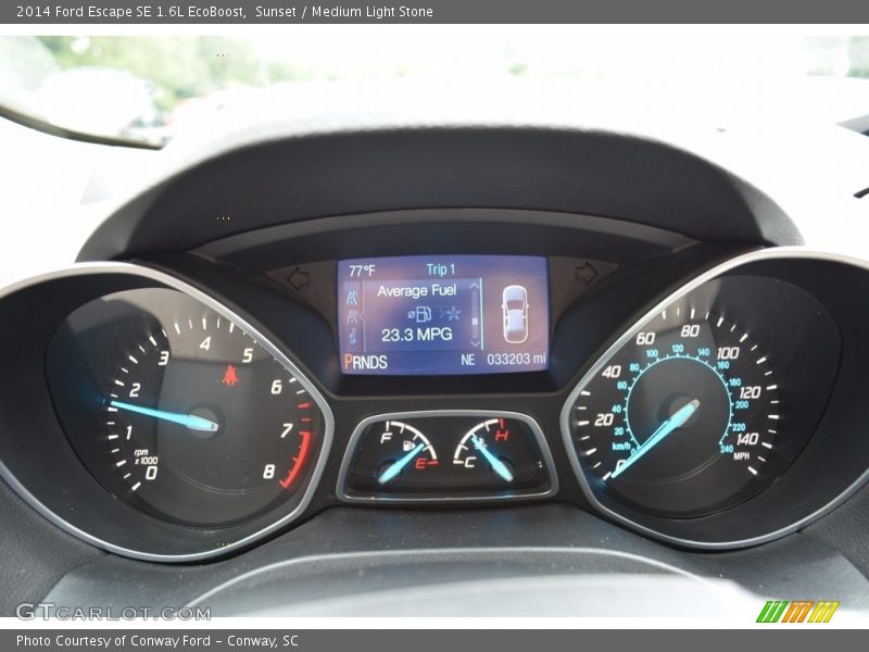 Sunset / Medium Light Stone 2014 Ford Escape SE 1.6L EcoBoost
